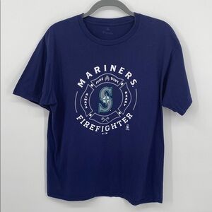 Seattle Mariners Firefighter Fanatics T-Shirt Men’s Size Large